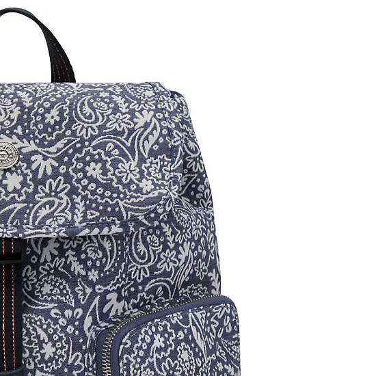 Kipling Anto Woodstock Rugzak Wit Blauw | BE 1539LI